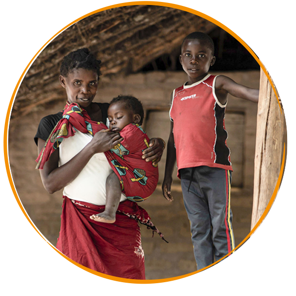 A mother and children, Republic of Zambia A mother and children, Republic of Zambia