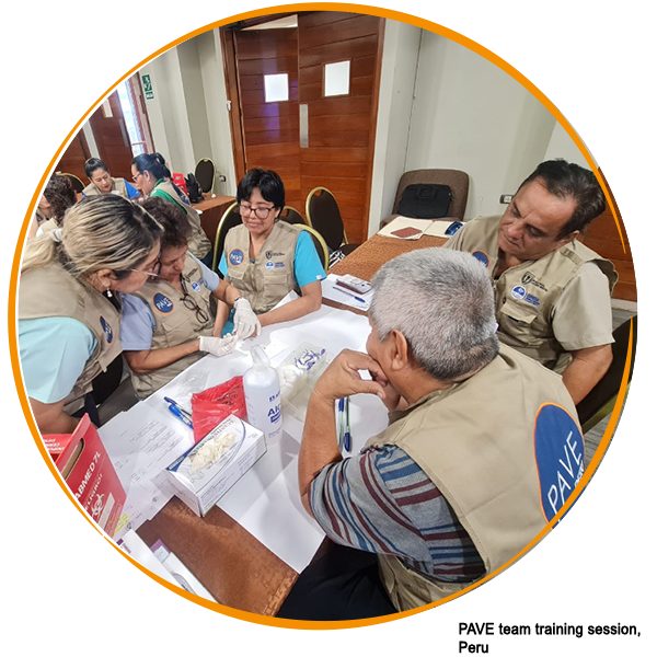 PAVE team training session, Peru